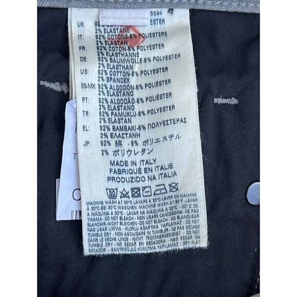 DIESEL Black Gold Women's Gray Type-1740 5 Pockets Crop Jeans Size 26 - Picture 3 of 15